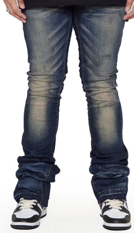 Valabasas “ACHILLES” DK.VINTAGE SUPER STACKED FLARE JEAN