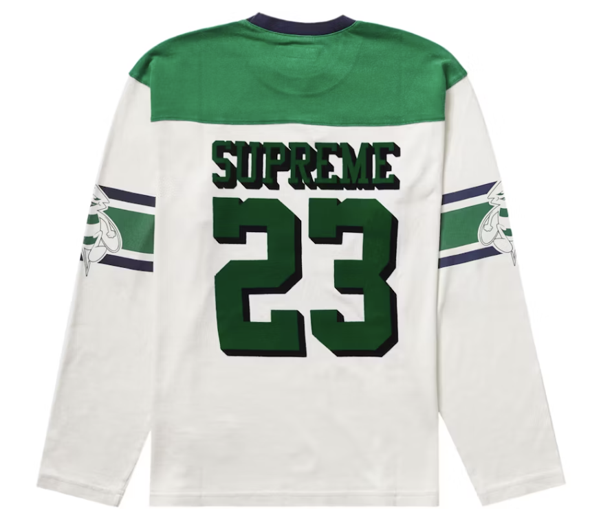 Supreme Bumblebee L/S Football Top White