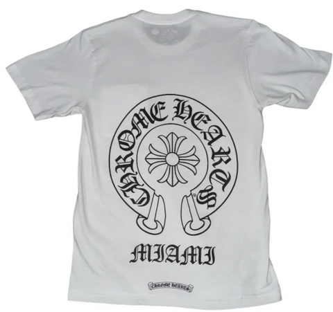 Chrome Hearts Miami Horseshoe Logo White S/S