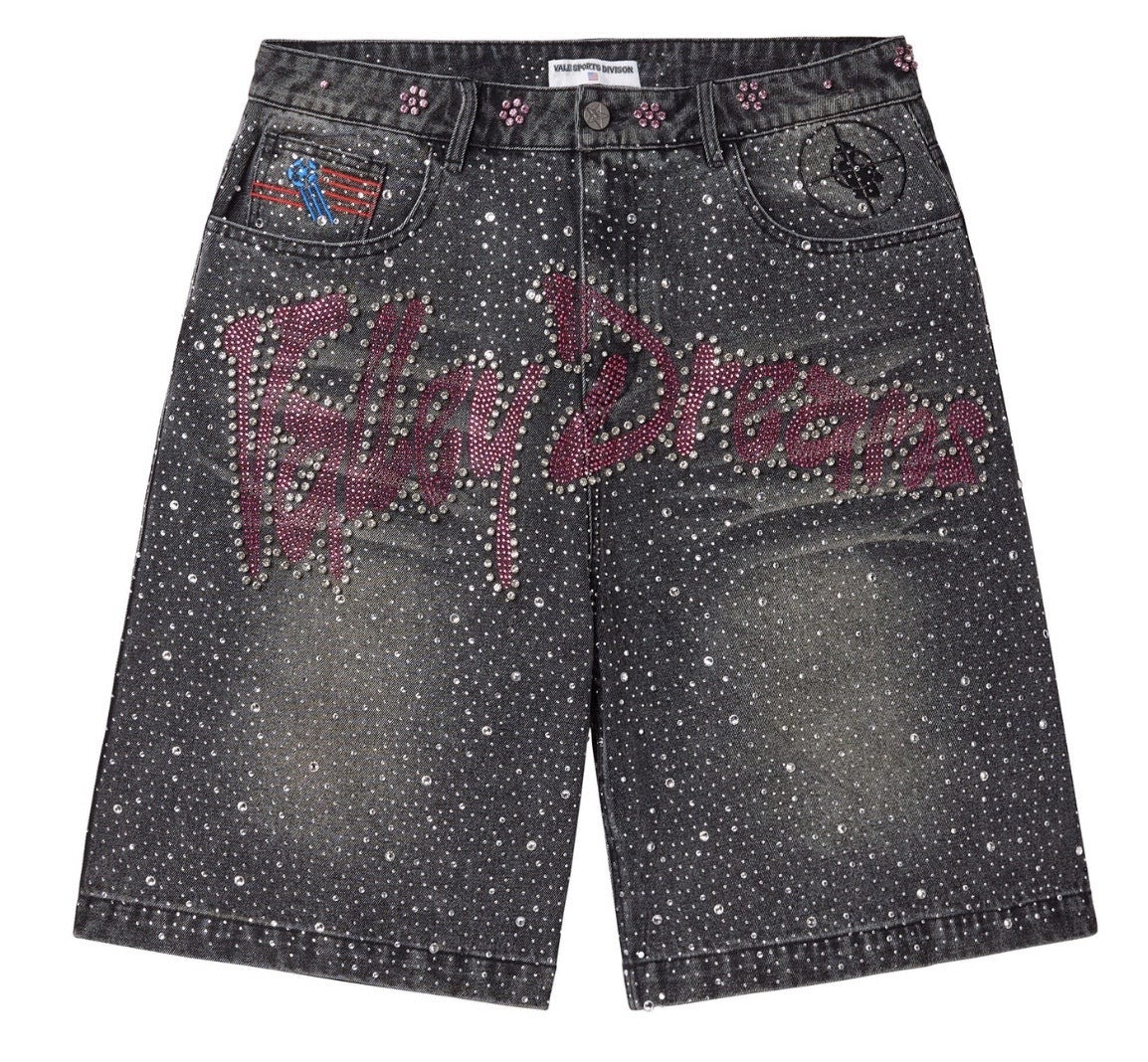 VALE FOREVER BLACK ICED OUT JORTS