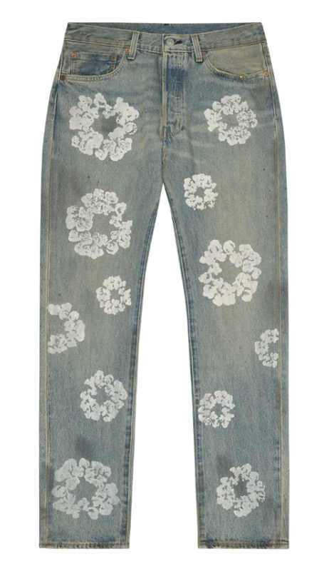 Denim Tears Dirty Wash Wreath 501 Light Wash