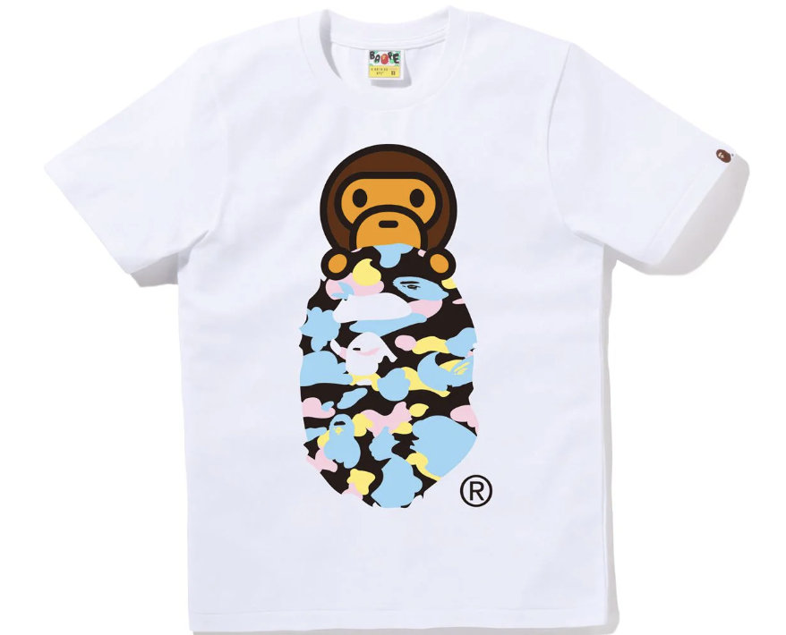 BAPE Multi Color Camo Milo  Pre-Owned