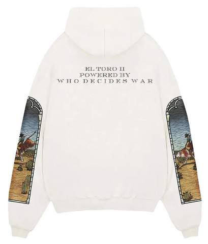 Who Decides War x EST Gee Stained Glass "White" Hoodie