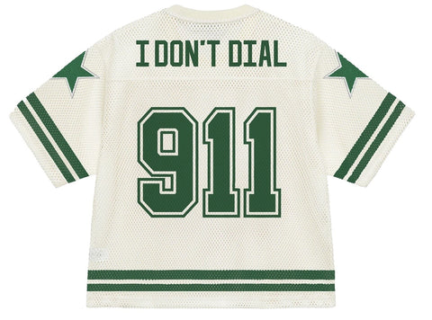 Bravest Studios Cream 911 Football Jersey