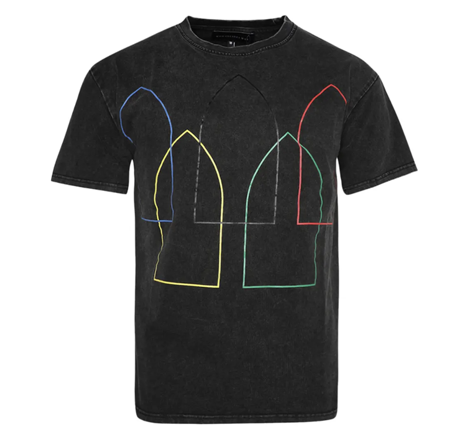 Who Decides War Interwoven Windows Coal Tee
