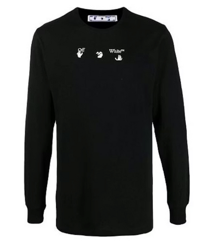 OFF-WHITE Maker Arrows L/S T-Shirt Black Grey Pre-Owned