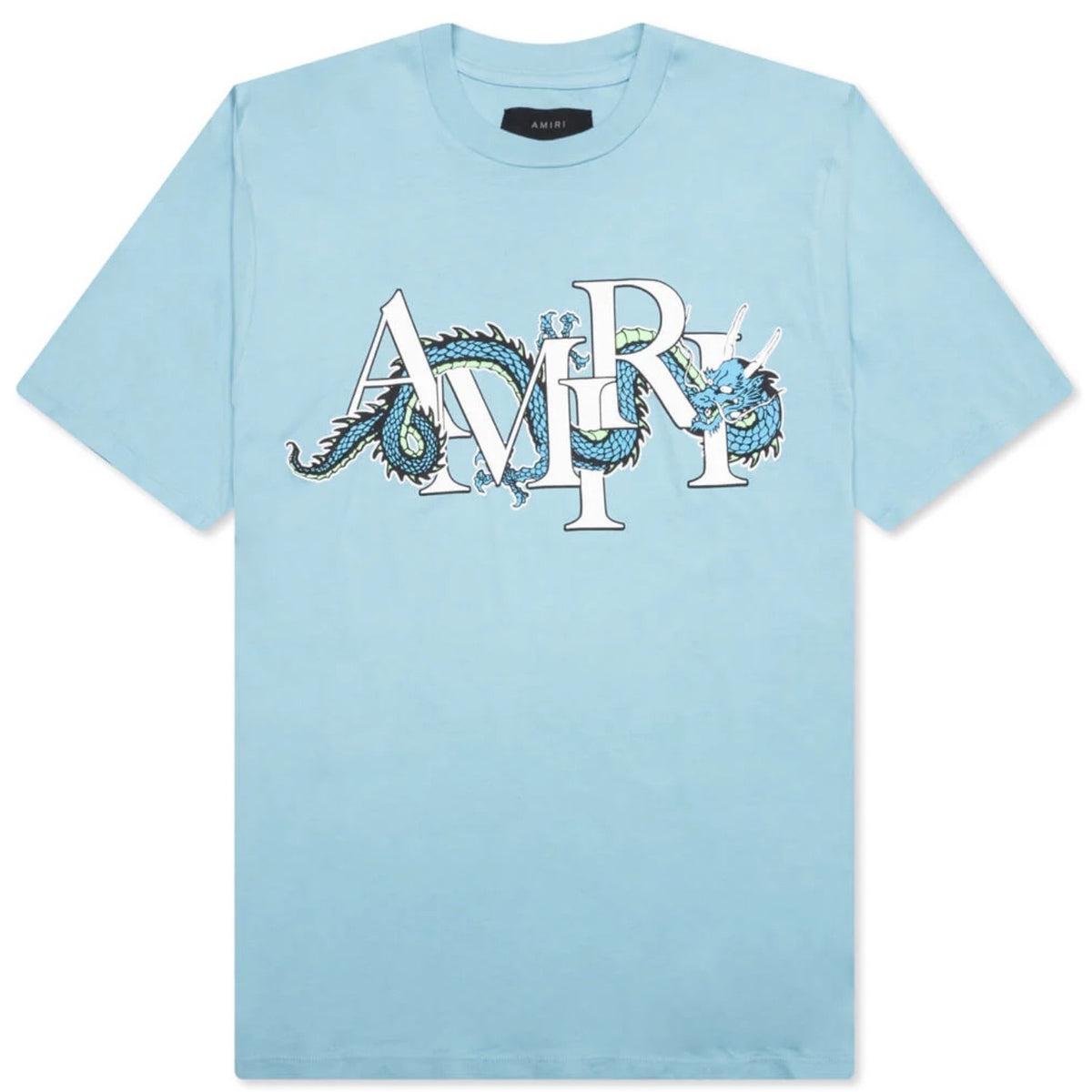 AMIRI LNY DRAGON AIR BLUE TEE