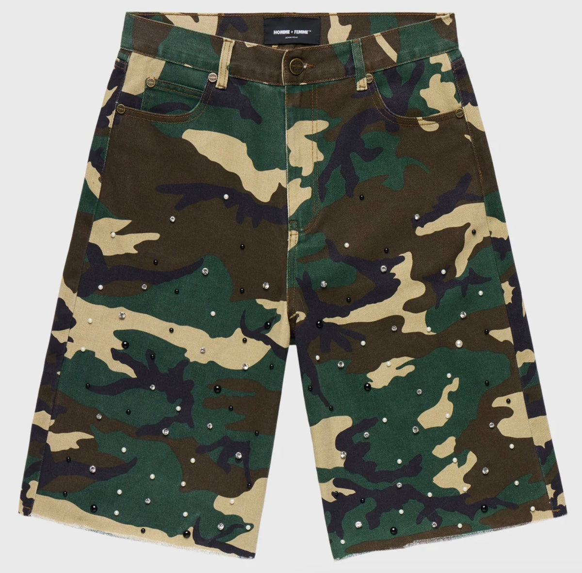 Homme Femme CAMO GEMSTONE SHORTS