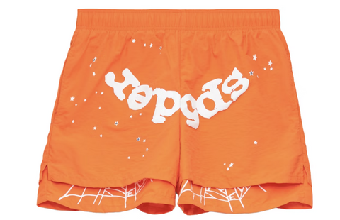 Sp5der OG Web Double Layer Short Orange