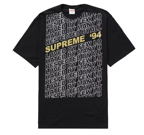 Supreme Respected Tee Black