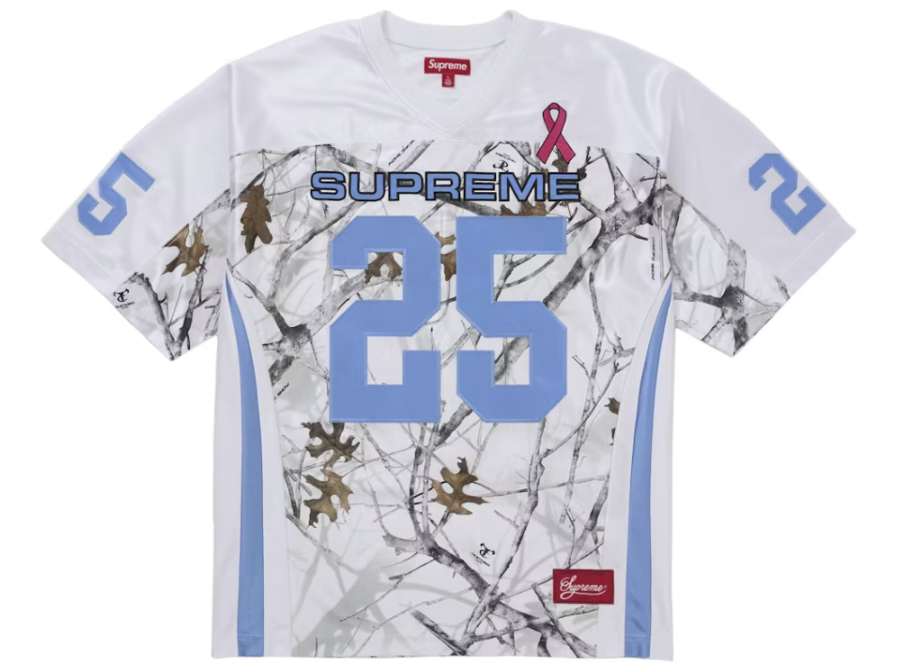 Supreme Breast Cancer Awareness Football White Jersey