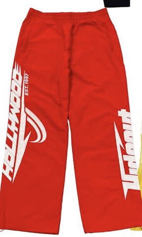 Hollywood Hideout No Stylist Red Track Pants