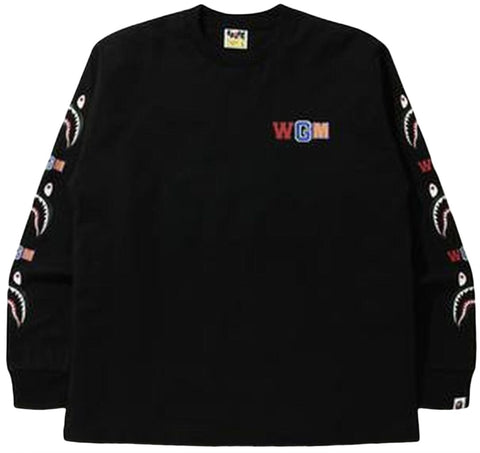 BAPE WGM Shark Long Sleeve Tee Pre-Owned