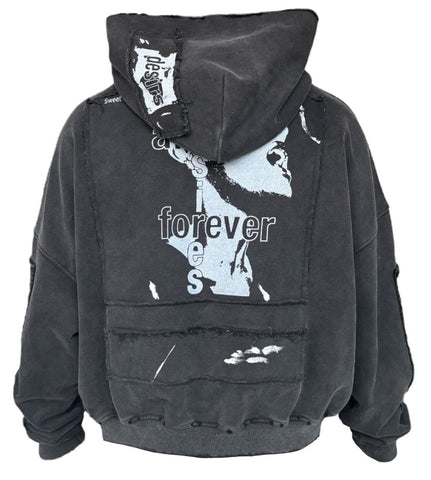 Matiere De Desirs ENCORE HOODIE ‘WASHED BLACK’