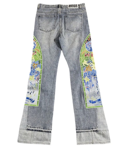 Who Decides War Cowboy Embroidered Denim Pre-Owned
