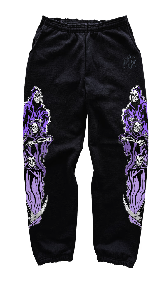 Warren Lotas Three Reaper Sweatpants - Purple