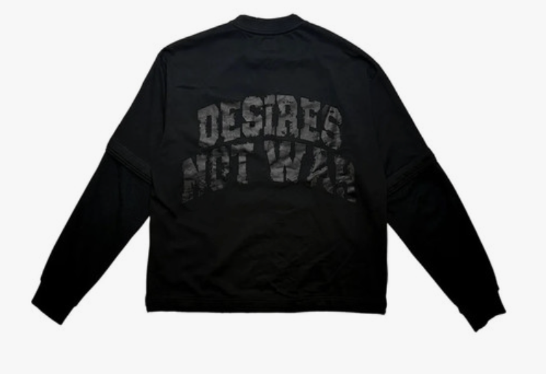 Bottega Desires Black War Long Sleeve Shirt