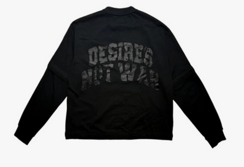 Bottega Desires Black War Long Sleeve Shirt