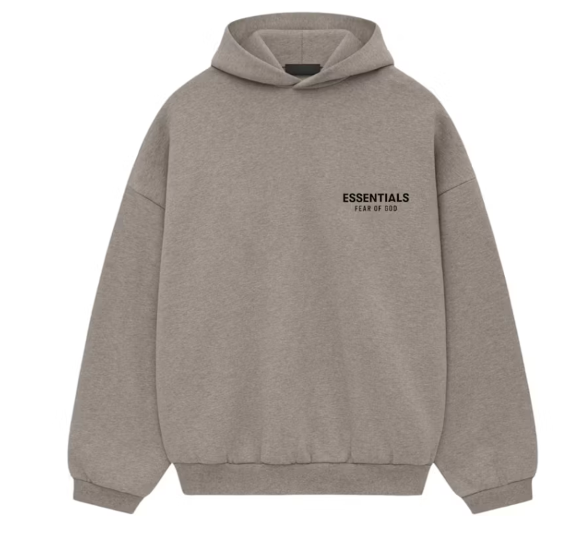 Fear of God Essentials Fleece Hoodie (FW24) Heather Gray