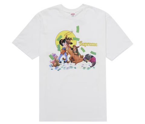 Supreme All Dogs Go To Heaven Tee White