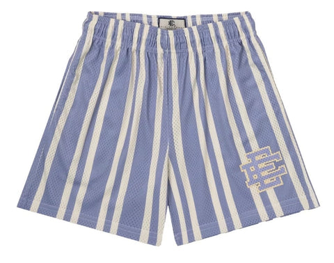 Eric Emanuel EE Basic/Core Short Violet Blue/Antique White Stripe Pre-Owned