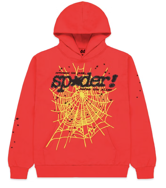 Sp5der P*NK V2 Hoodie Red