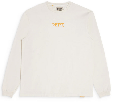 Gallery Dept "Dept" L/S Cream Tee Pre-Owed