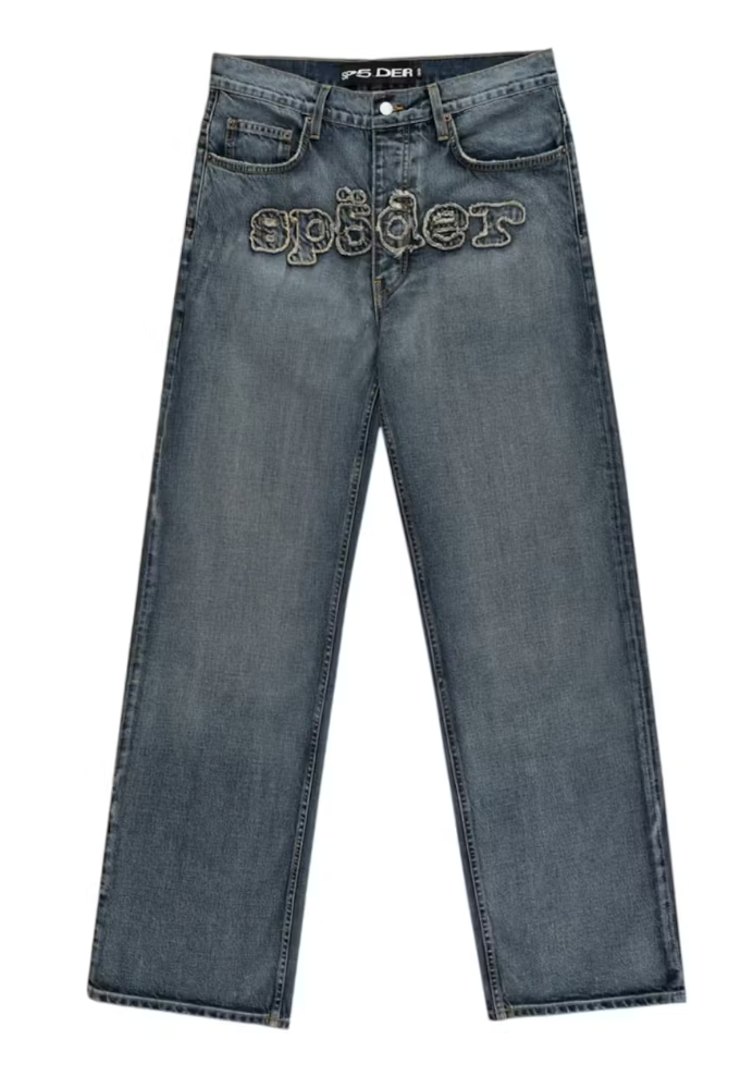 Sp5der Denim Work Pant Light Blue Wash