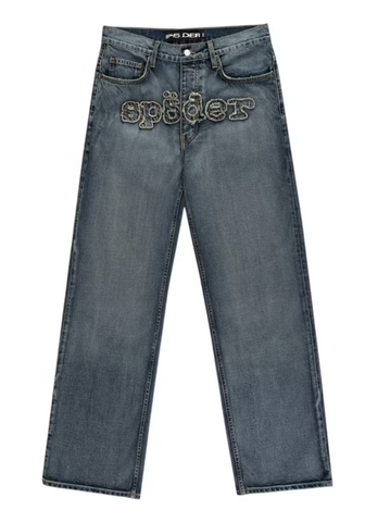 Sp5der Denim Work Pant Light Blue Wash