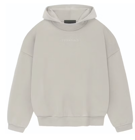 Fear of God Essentials Hoodie Silver Cloud