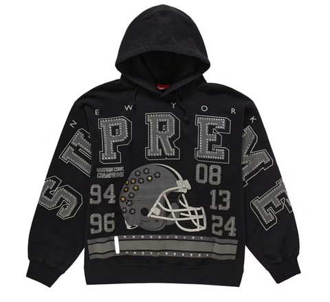 Supreme Champions Studded Hooded Sweatshirt Black