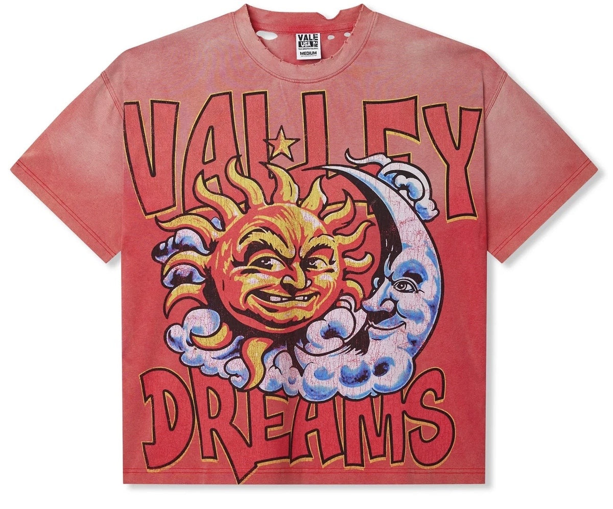 Vale Forever THRASHED RED SUN TEE