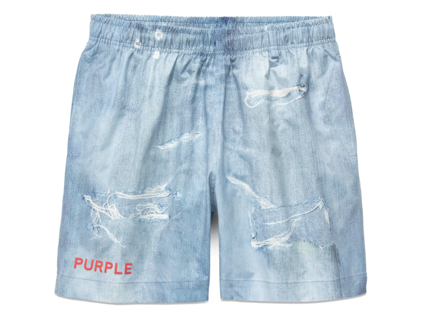Purple Brand Distressed Denim All-Around Short