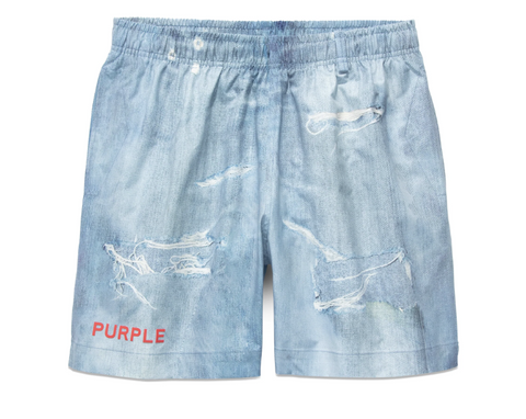 Purple Brand Distressed Denim All-Around Short