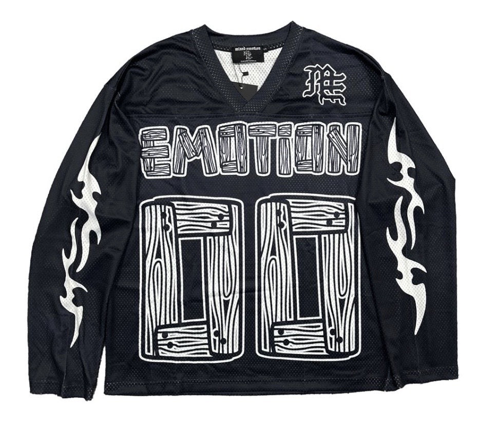 Mixed Emotions Oversized Black 'Lightning' Long Sleeve