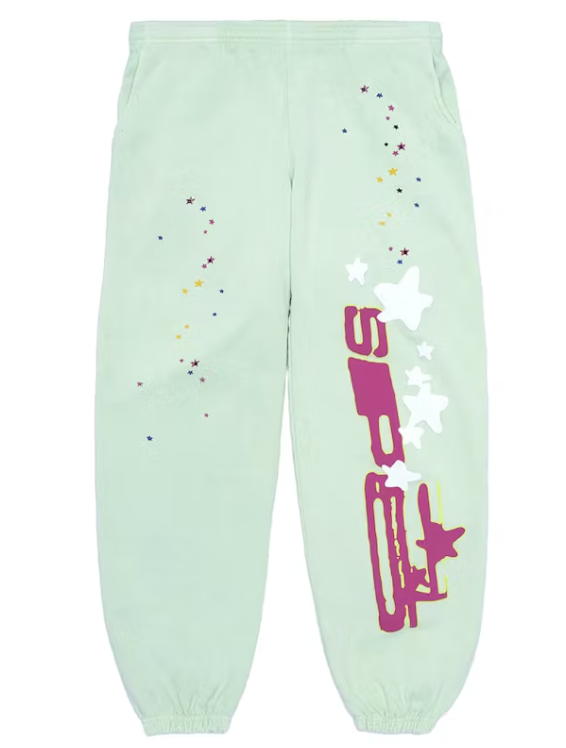 Sp5der SP5 Mint Sweatpants Mint