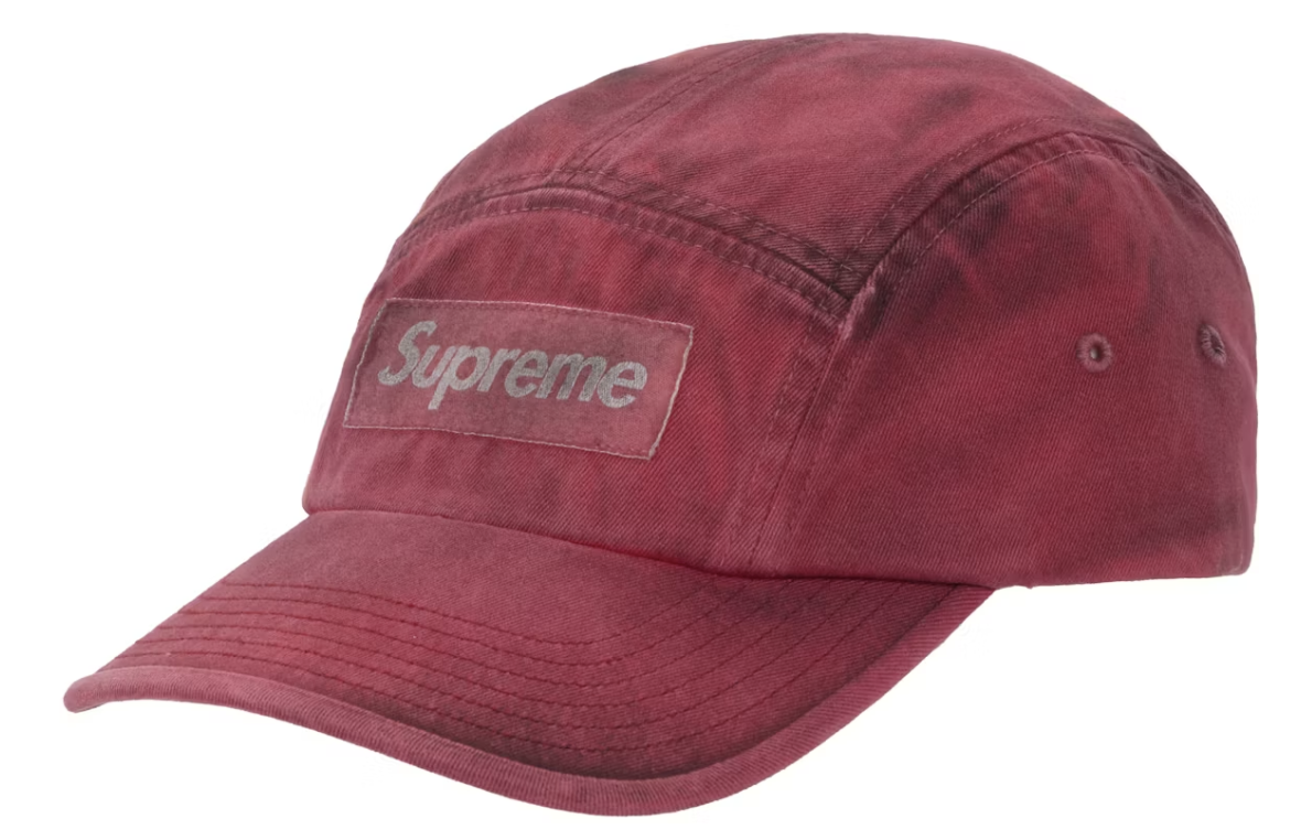 Supreme Overdyed Camp Cap Red