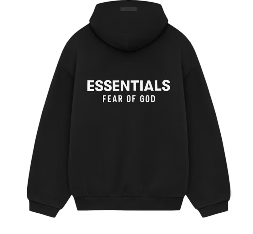 Fear of God Essentials Fleece Hoodie (FW24) Black