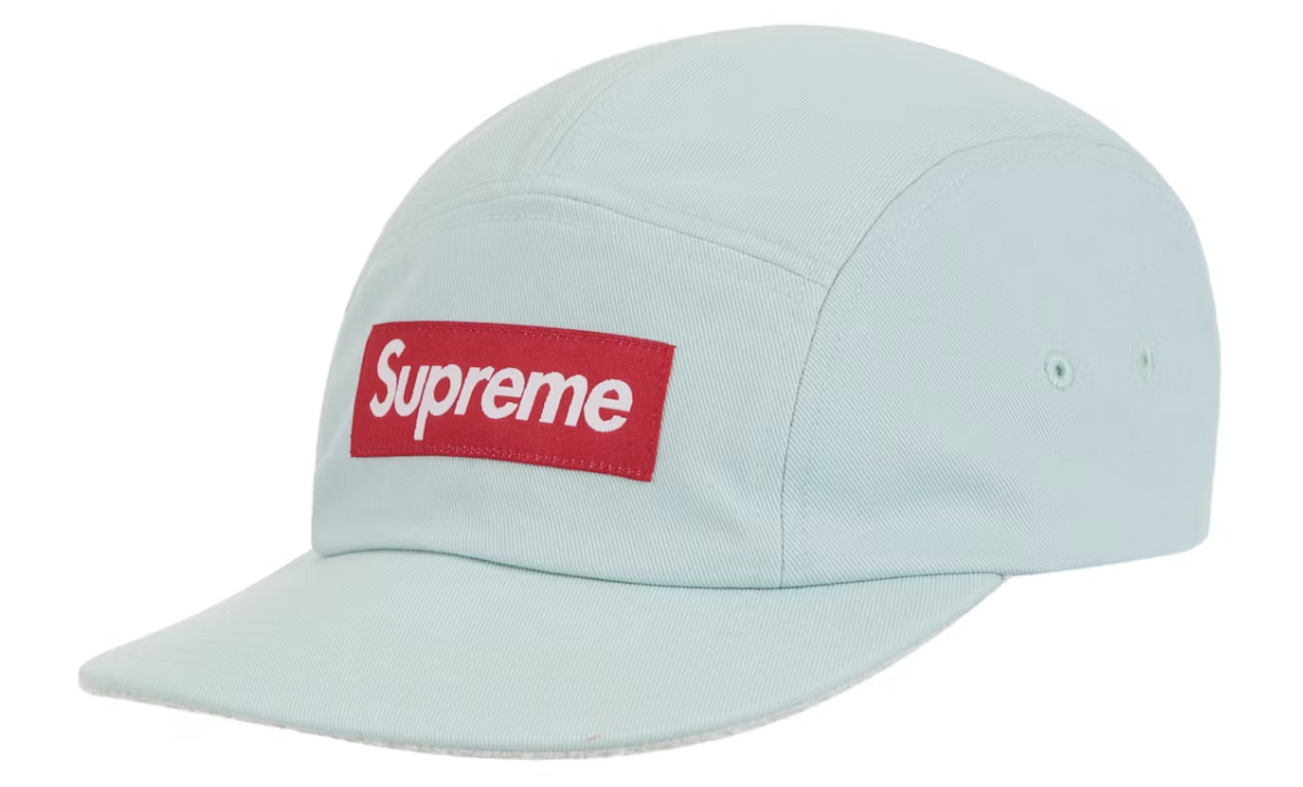 Supreme Reversible Terry Camp Cap Light Blue