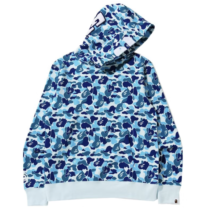 BAPE ABC Camo 2nd Ape Wide Fit Pullover Hoodie Blue