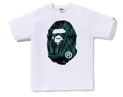BAPE Speed Racer Big Ape Head Tee White/Blue Pre-Owned