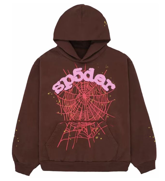 Sp5der Web Hoodie Brown