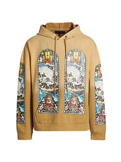 Who Decides War Chalice Embroidered Tan Hoodie