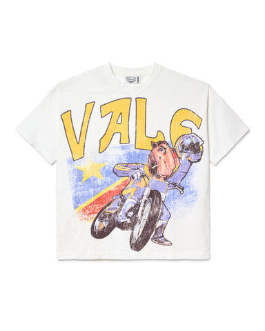 VALE FOREVER WHITE CAMEL MOTOCROSS TEE